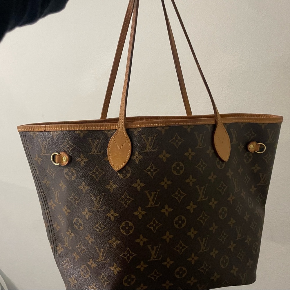 Louis Vuitton Brown Monogram Neverfull Tote